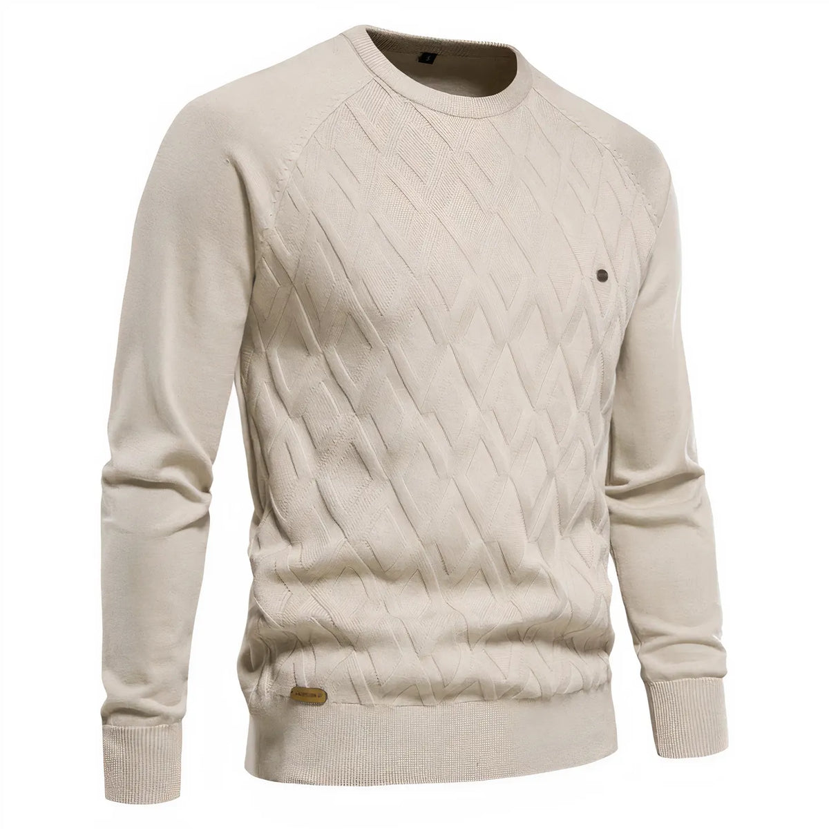 - Strickpullover mit Rautenmuster