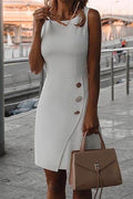 Sleeveless Office Dress