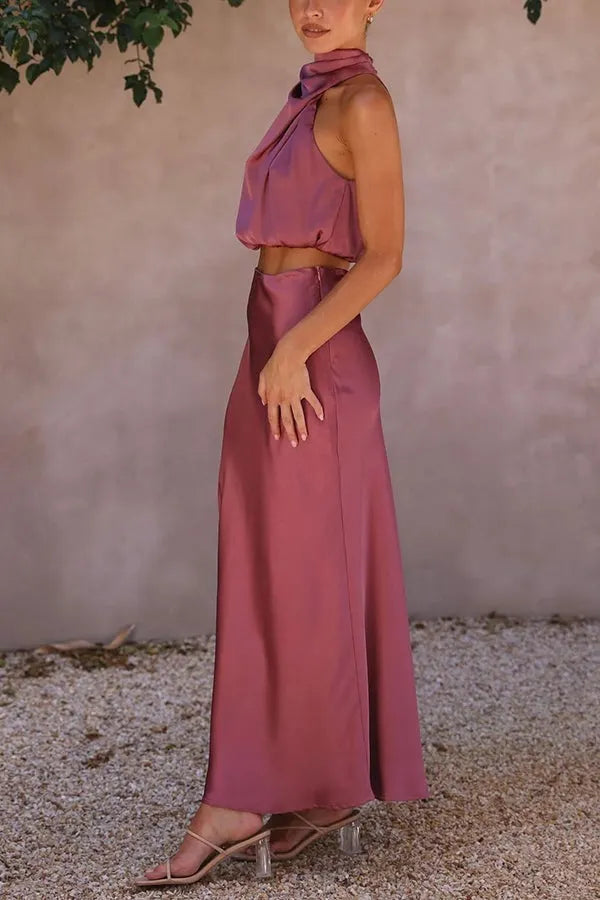 Ivona - Elegant Sæt med Maxinederdel