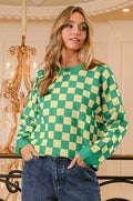 BiBi Checkered Pattern Sweater