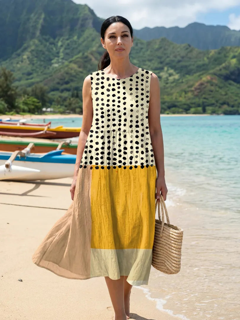 Hugo | Garden Dot Midi Dress