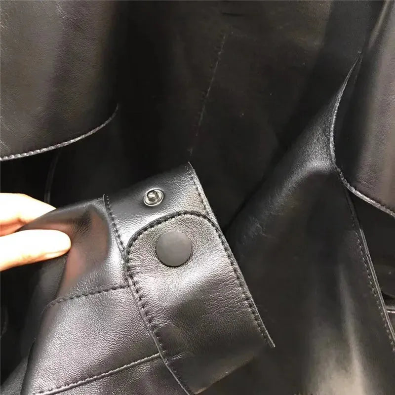 Retro Stilvolle Lederjacke