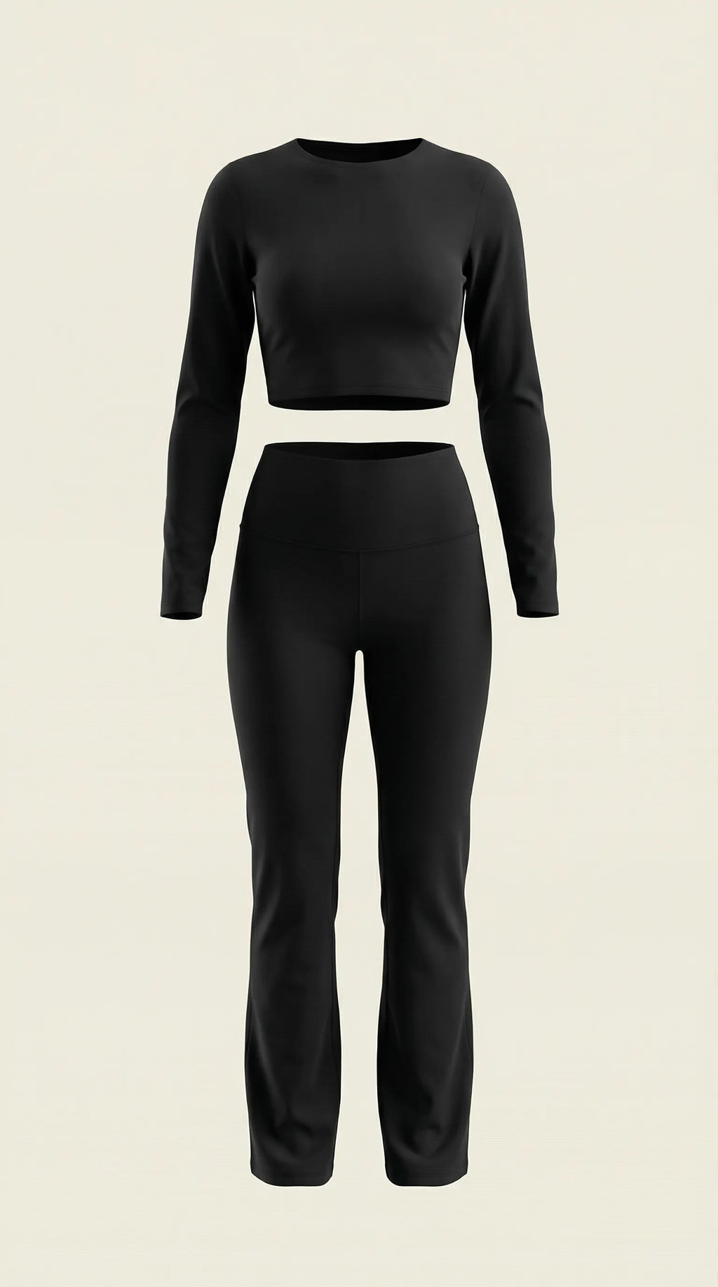 Trendy Co-Ord Set For Women With Crop Top And Flared Pants