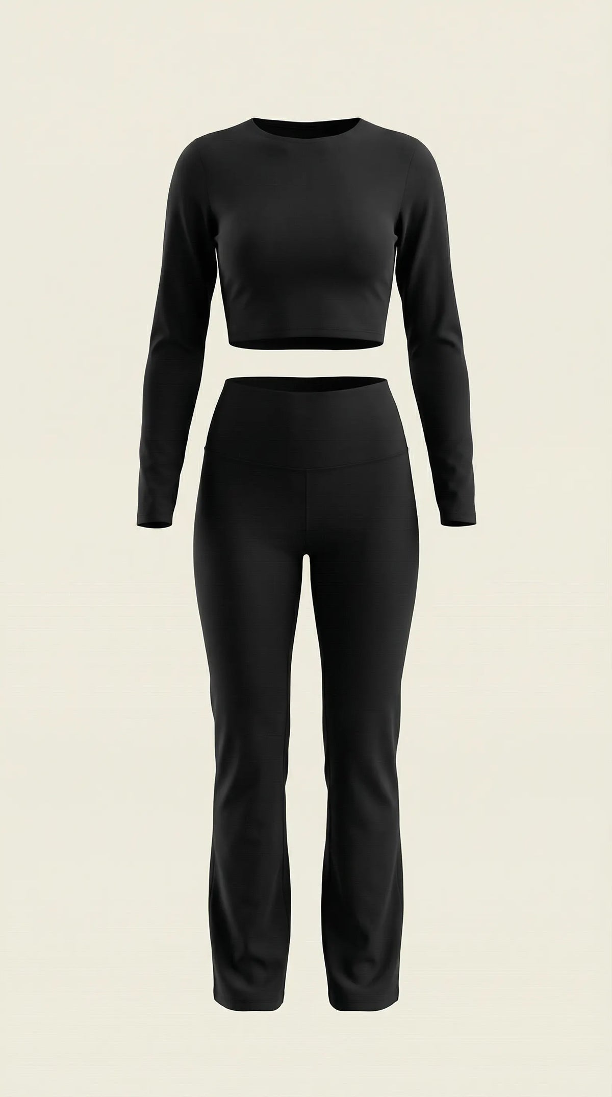 Trendy Co-Ord Set For Women With Crop Top And Flared Pants