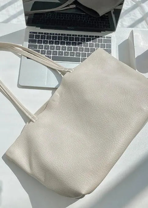 Large Leather Shopper Bag