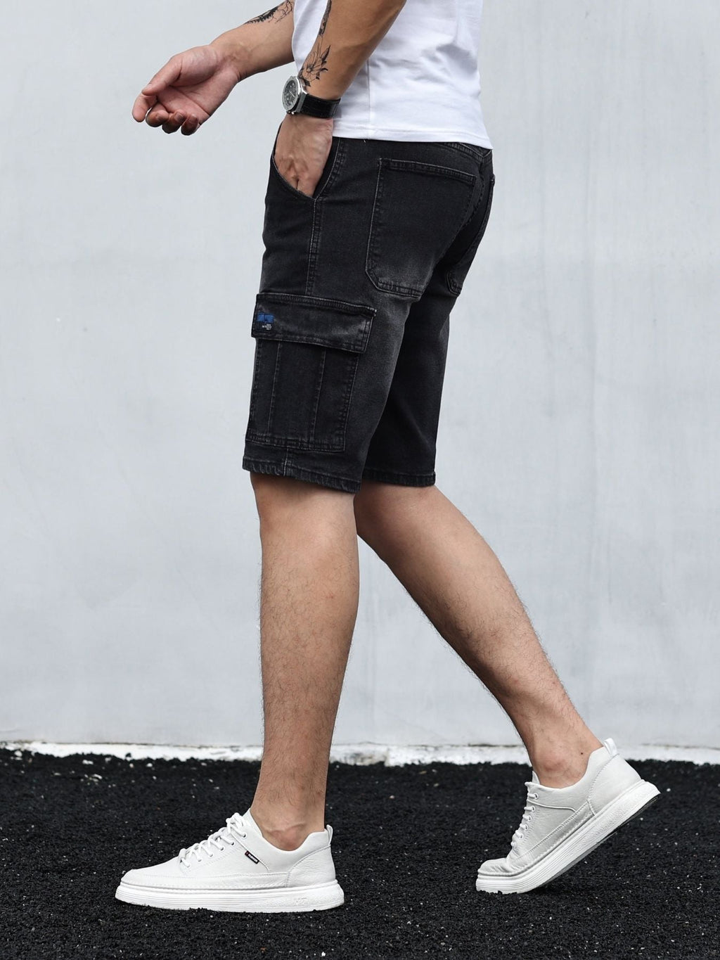 Cargo Denim Shorts Für Herren