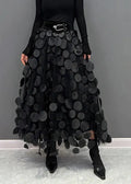 – Eleganter Tüllrock mit Punkten, Mehrlagiger Mesh-Stoff