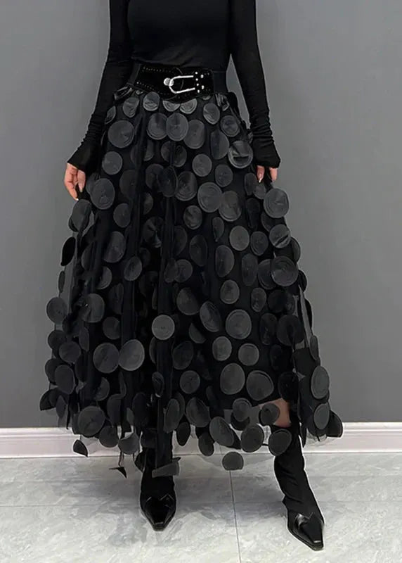 – Eleganter Tüllrock mit Punkten, Mehrlagiger Mesh-Stoff