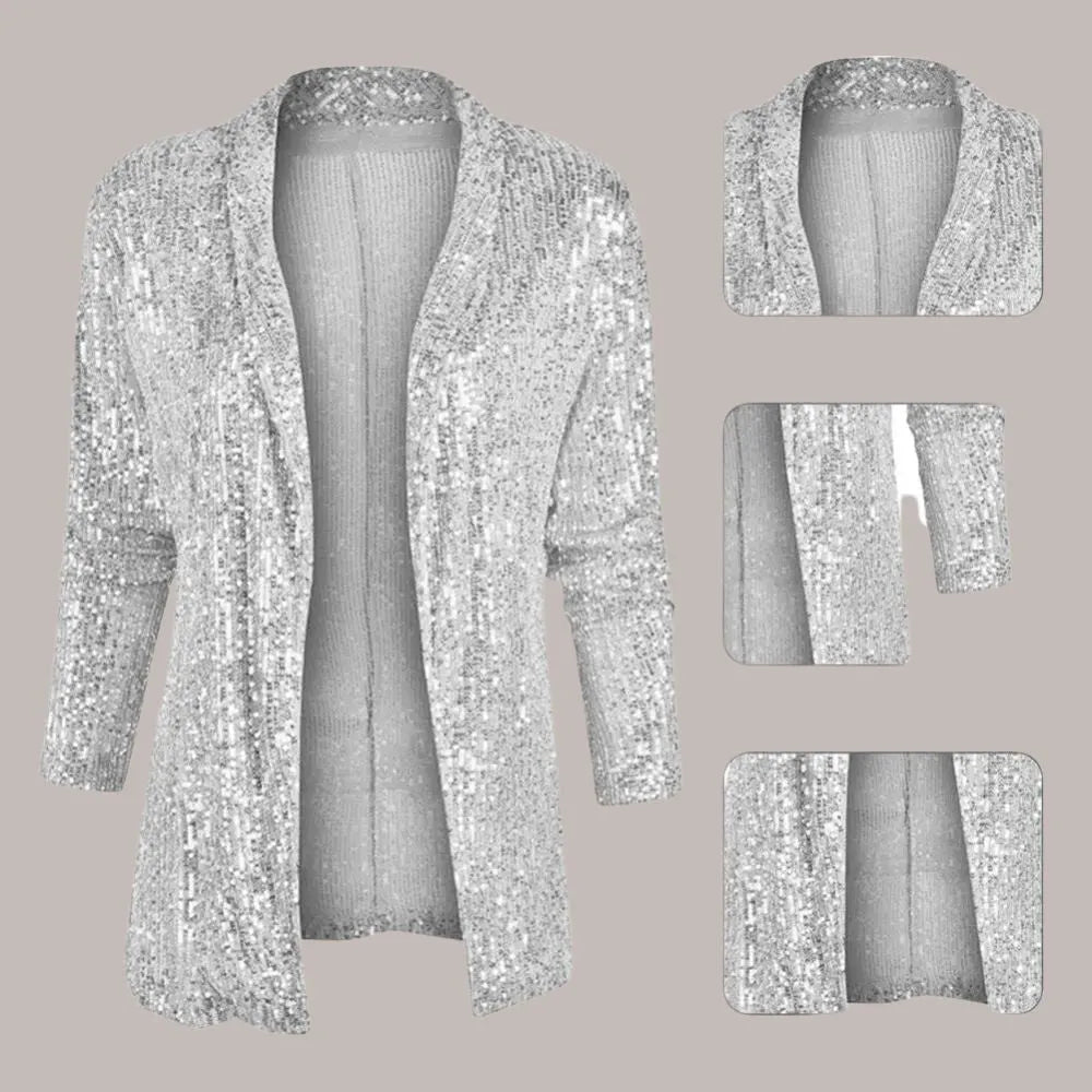 Harper | Eleganter Glitzernder Pailletten Blazer – Perfekt für besondere Anlässe