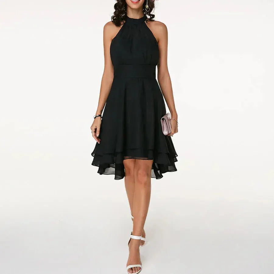 Frieda | Halter Dress with Ruffles