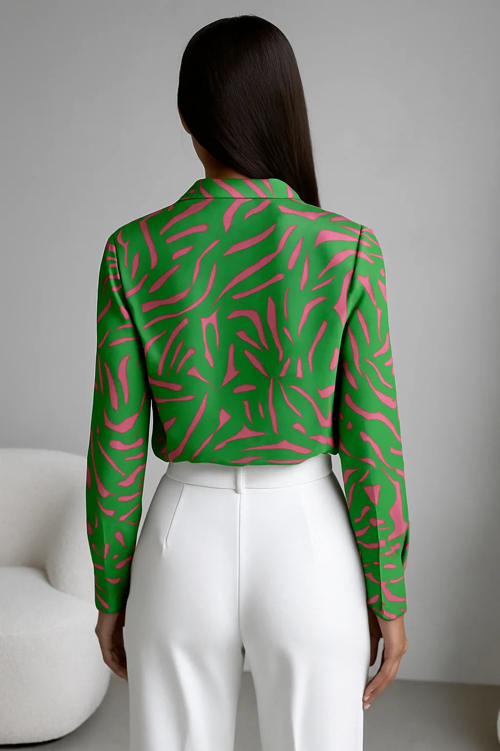 Debbie | Elegant Green Blouse