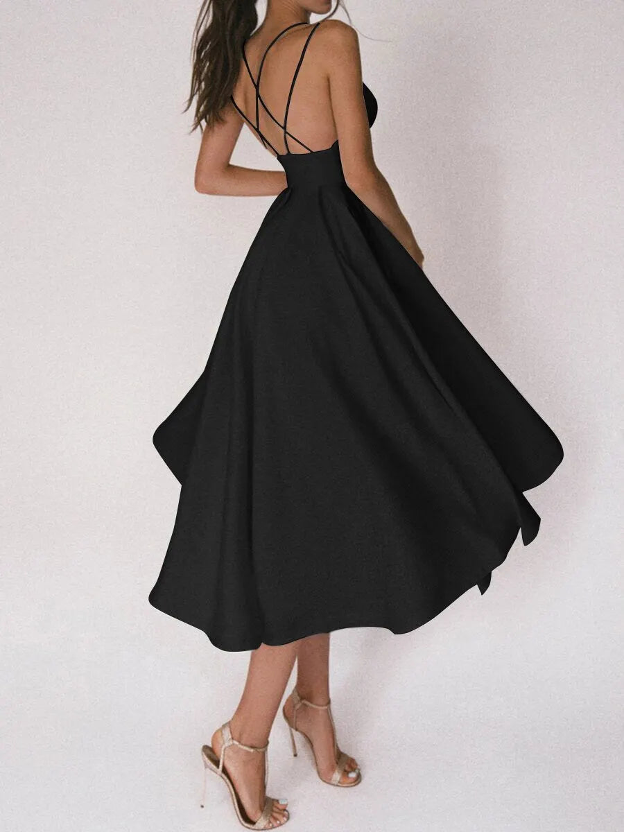 Grace Das elegante TrÃ¤gerkleid mit V-Ausschnitt