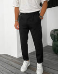 Herren Bequeme Hose Schwarz