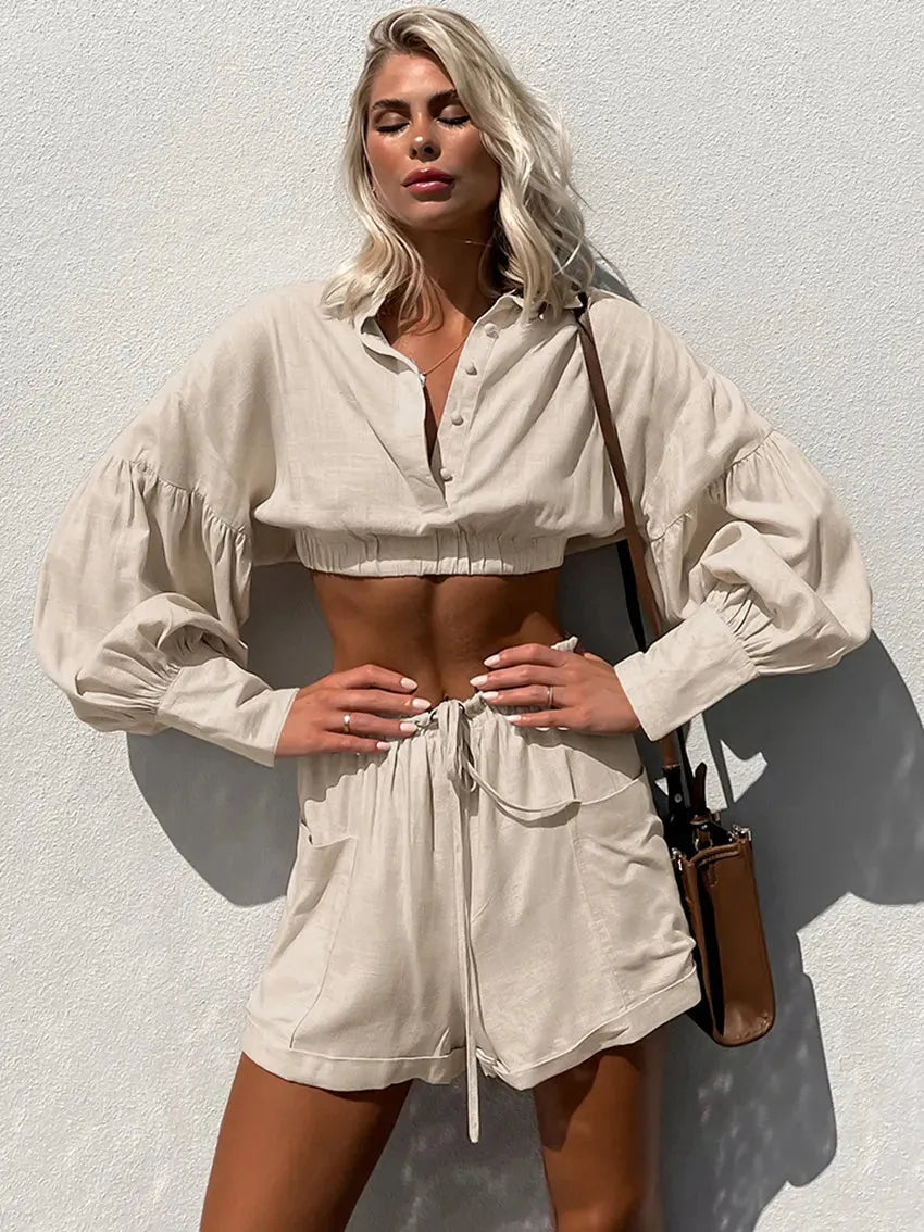 MISAKI | Eenvoudige elegantie in een casual tweedelige dames set