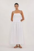Luftiges Midi-Kleid mit A-Linien-Schnitt