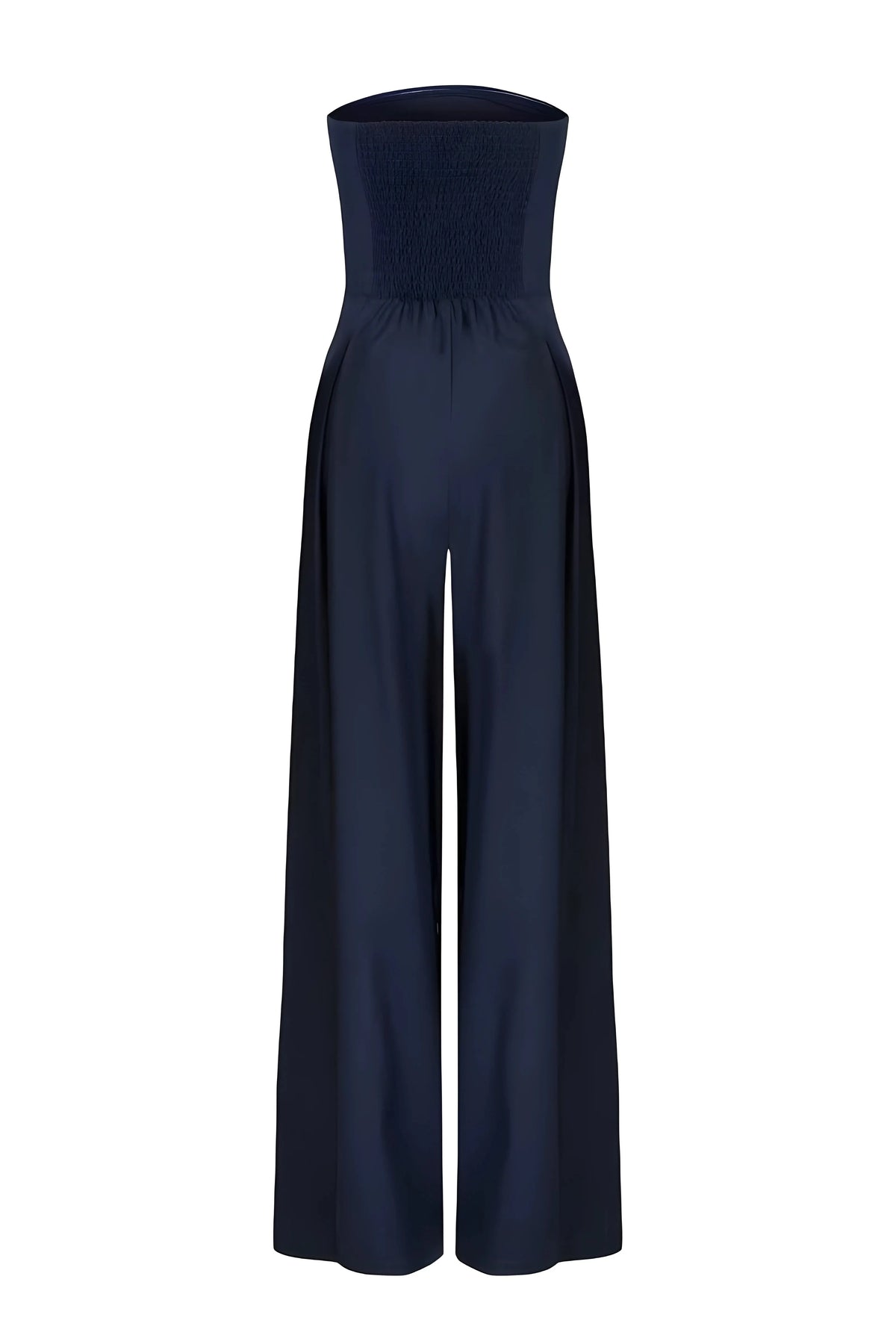 Chic Strapless Women's Jumpsuit With High Waist And Wide Legs