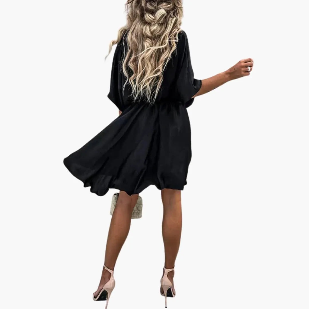 Womenâ€™s Summer Dress with High Waist and Flowy Fit
