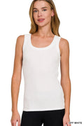 Zenana Melange Rib Tank Top