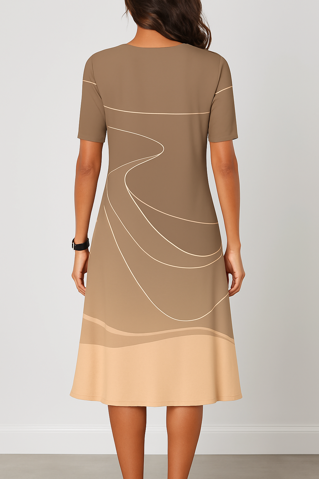 Raeghan | Short Dress with Abstract Print