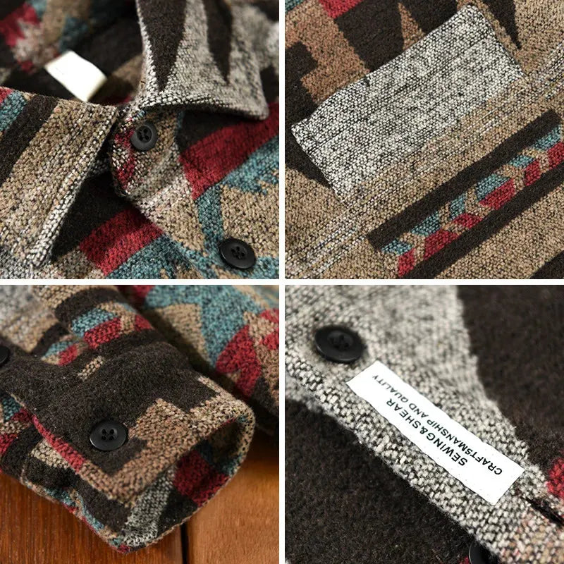 - Vintage Langärmelige Jacke für Herren