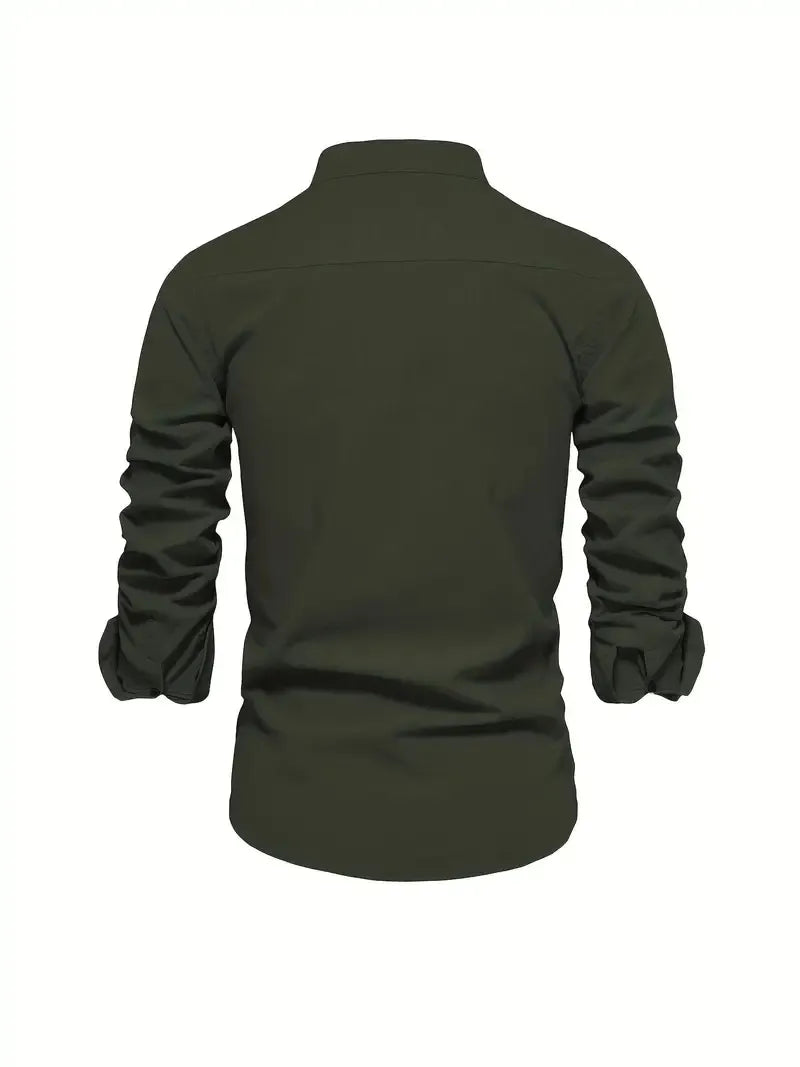 Herren Slim-fit Hemd Langarm