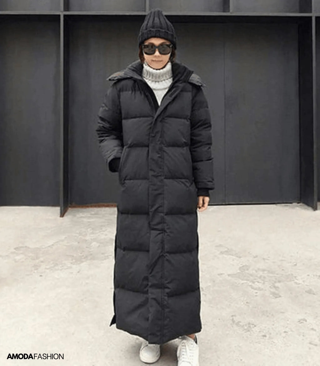 ÃœbergroÃŸer Parka-Wintermantel fÃ¼r Frauen