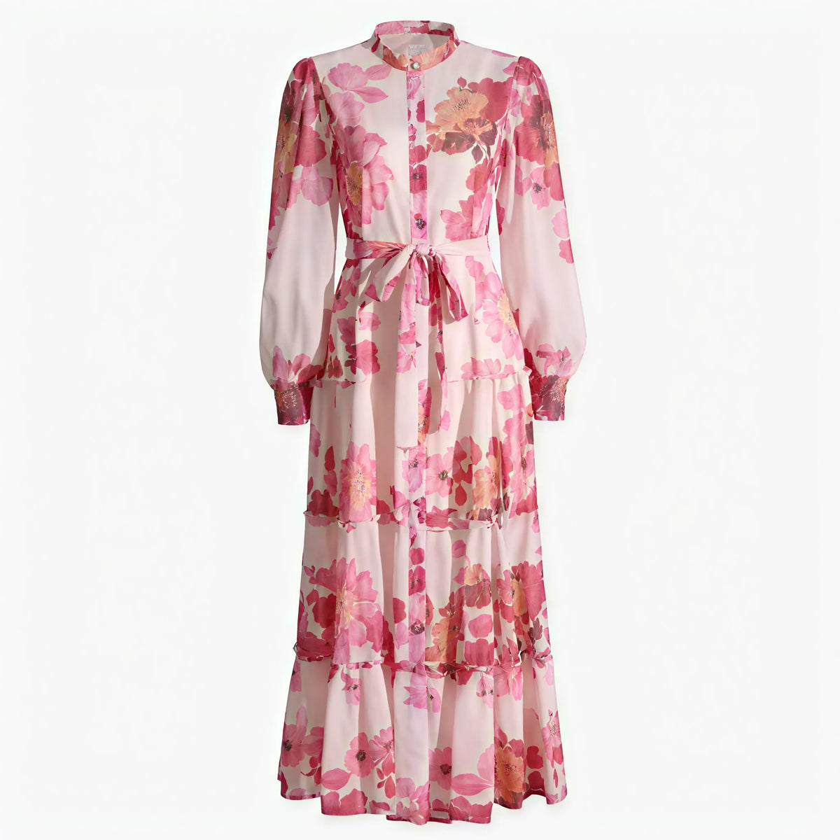 GeblÃ¼mtes Kleid mit Stufenrock