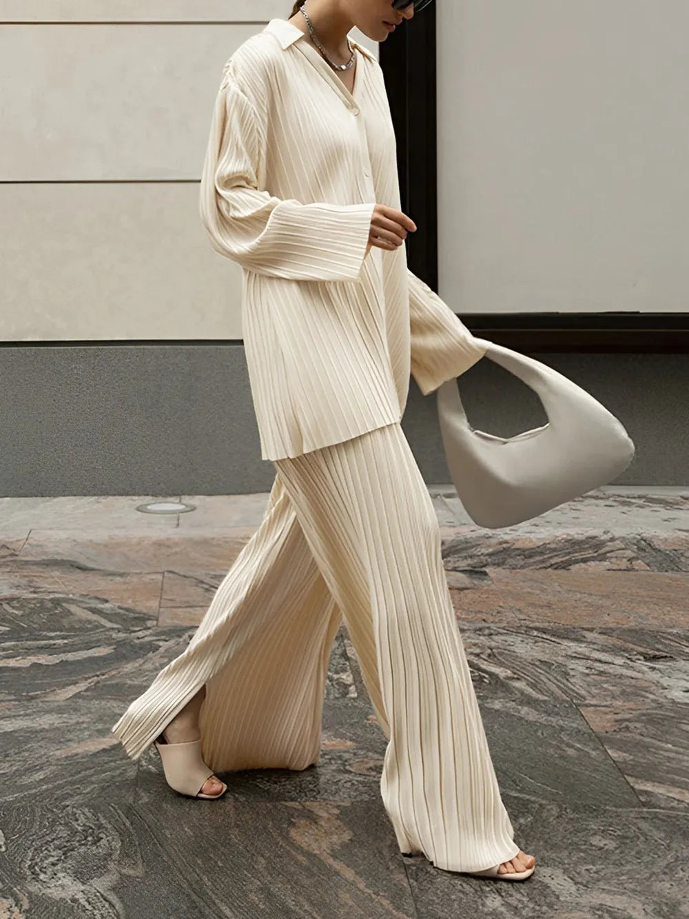 Benah | Elegant Pleated Lounge Set