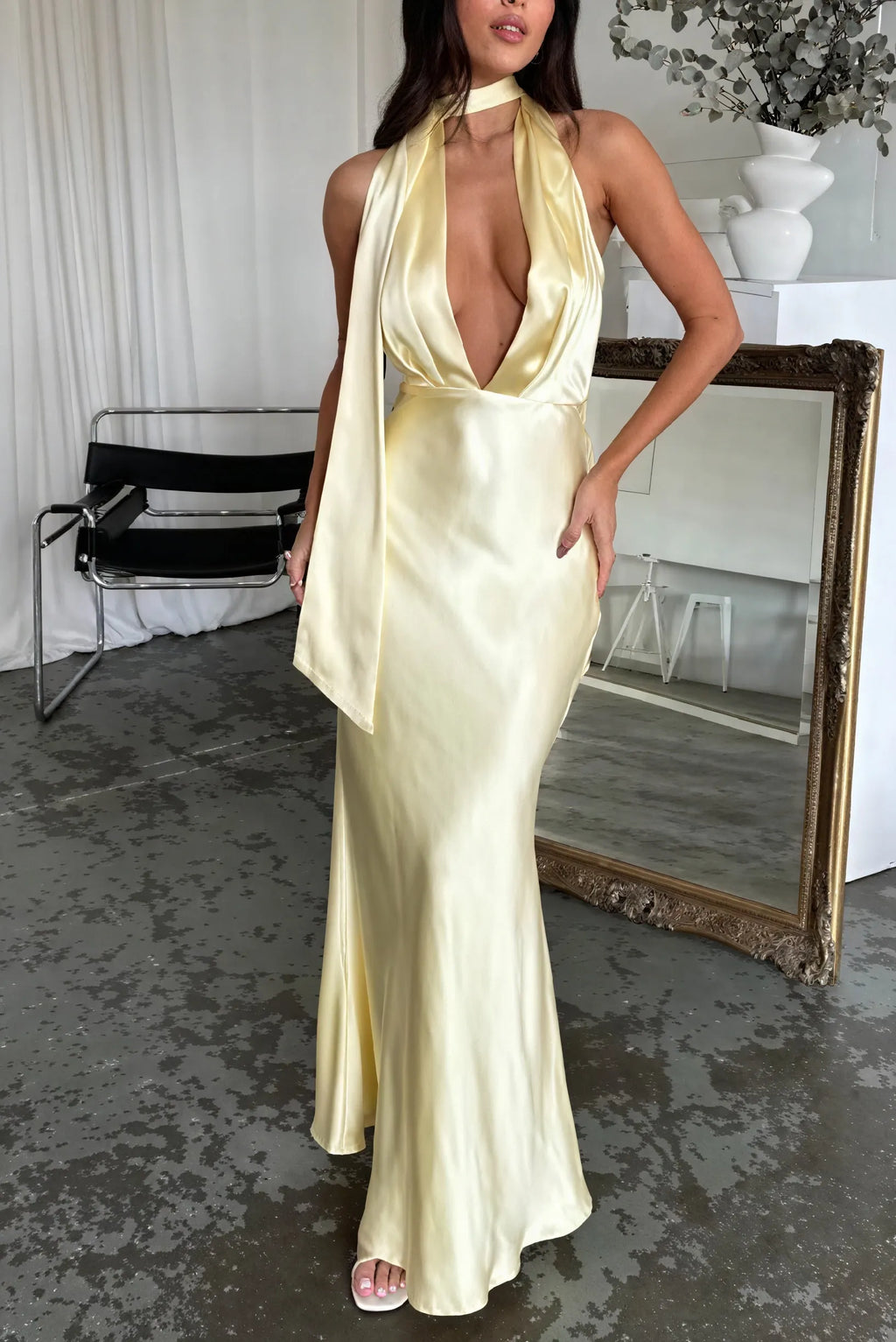 FlieÃŸendes, elegantes Abendkleid