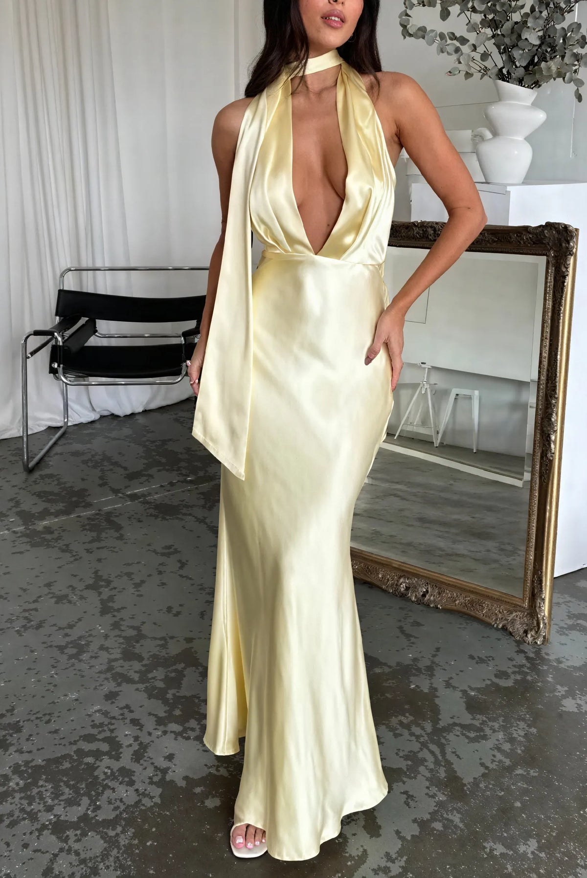 FlieÃŸendes, elegantes Abendkleid