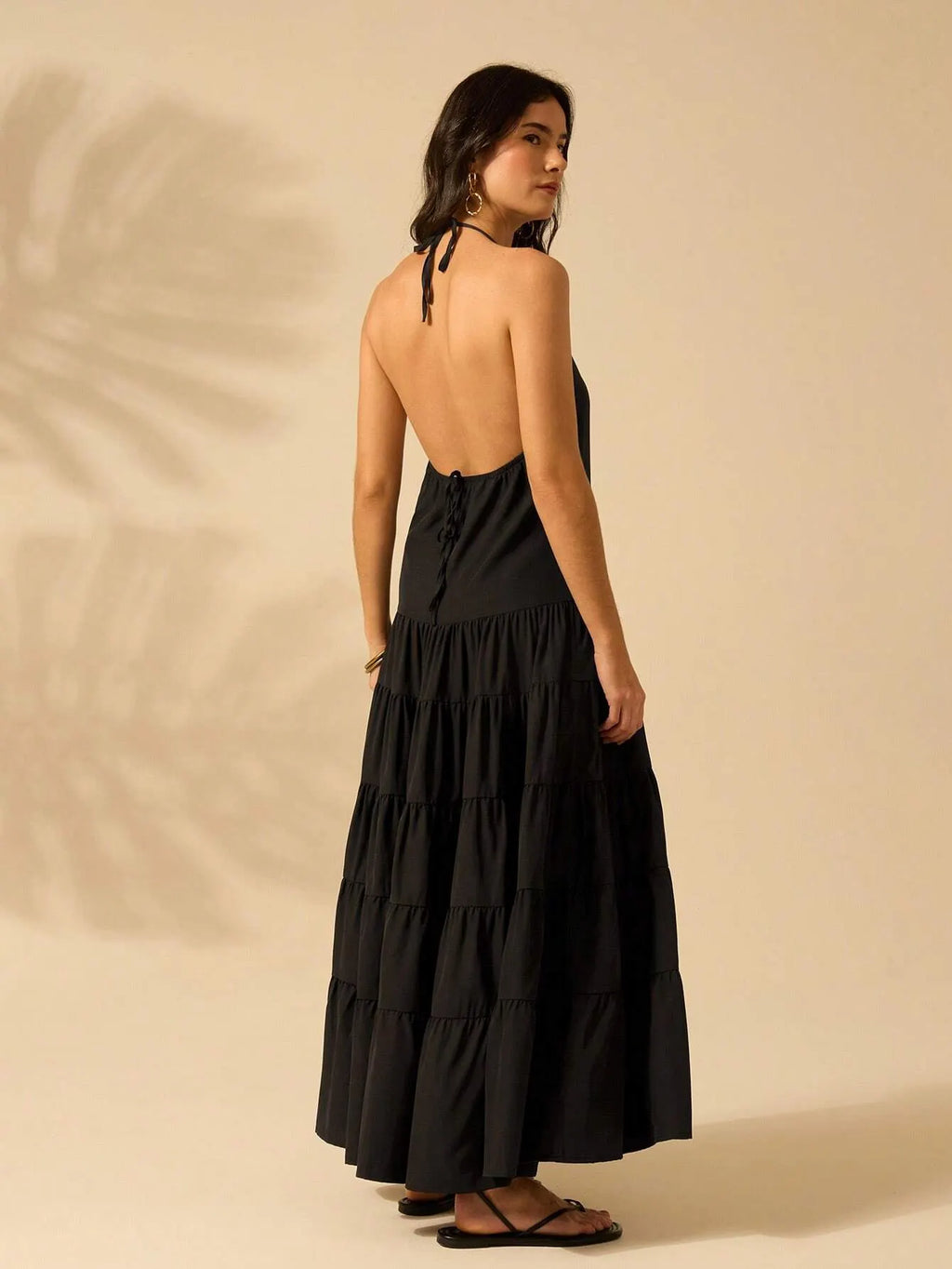Vestido Feminino Longo PanamÃ¡ Preto