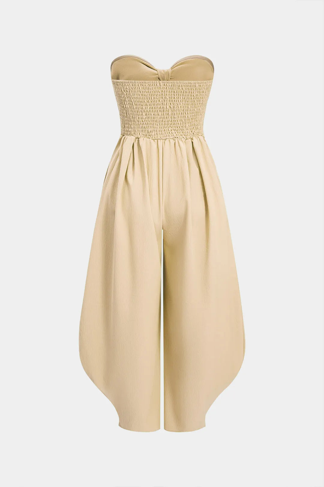 CILOU | Tijdloos Strapless Jumpsuit Voor Dames Met Strik & Wijde Pijpen - Elegant & Comfort