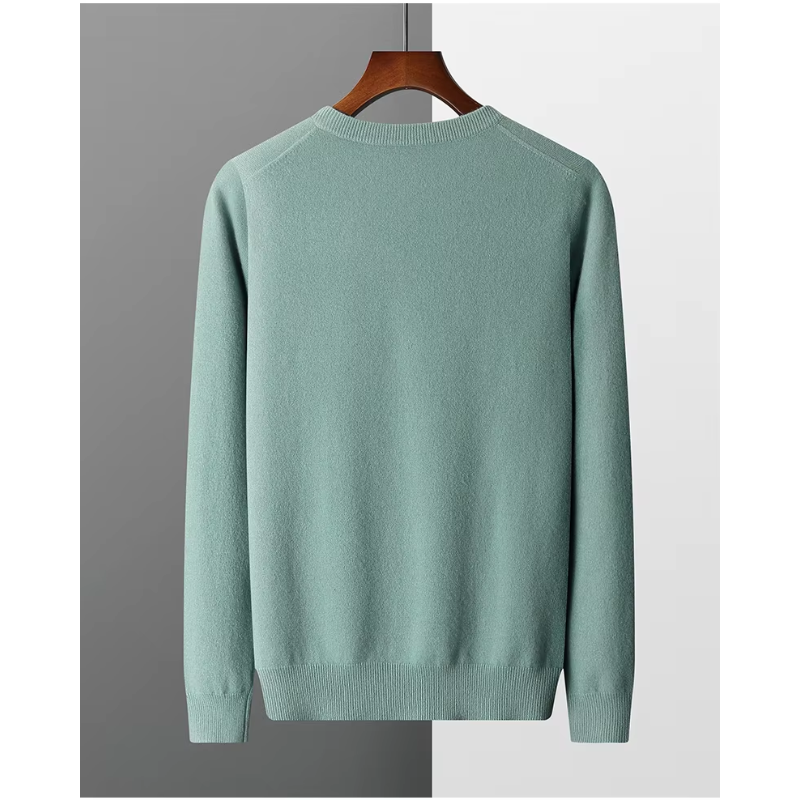 Herren Pullover V-Ausschnitt langarm Strick