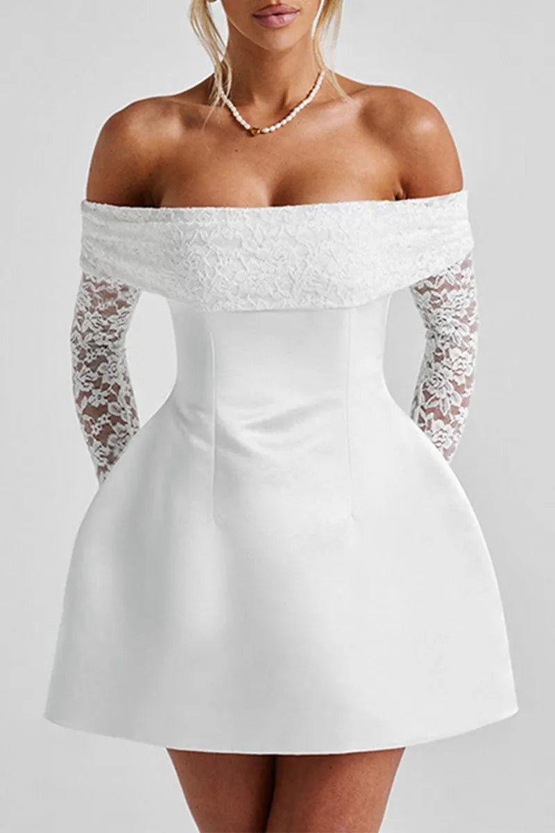 Sexy Lace Off Shoulder Princess Dresses