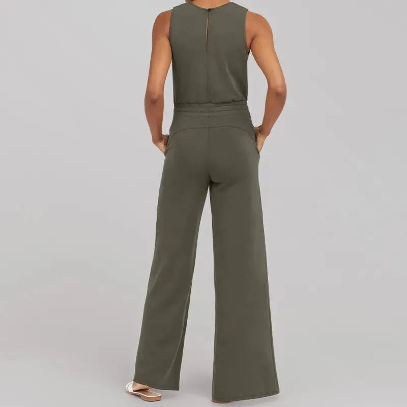 ELIN | Jumpsuit Voor Dames Met Cinch-Taille En Ultralichte Stof â€“ Luchtig, Zacht, Comfortabel