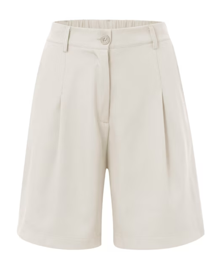High-Waisted Pleated Shorts for Women