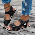 Layla - Komfortable Kilklap Sandaler med Ankelrem