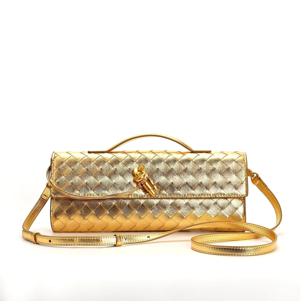 MAISA | Luxe Geweven Dames Tas Met Verfijnde Details - Chic & Stijlvol