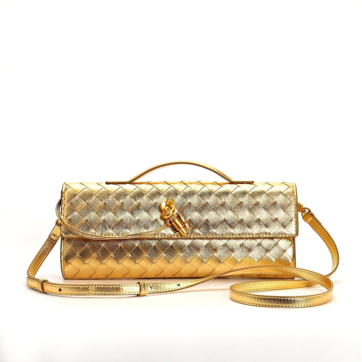 MAISA | Luxe Geweven Dames Tas Met Verfijnde Details - Chic & Stijlvol