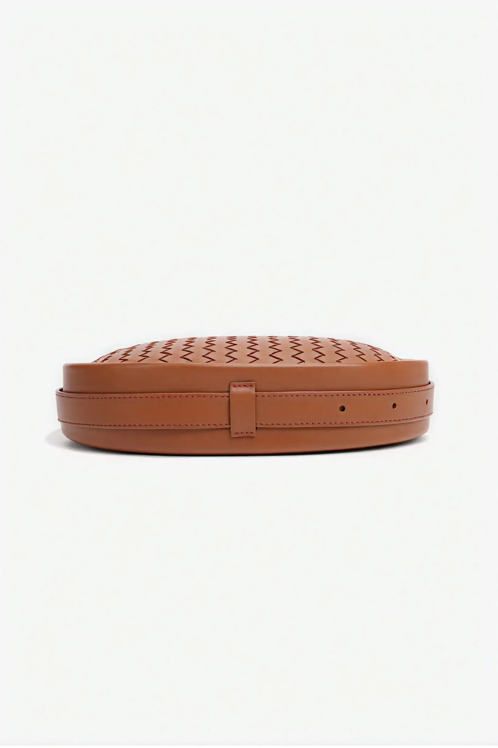 Elegante gewebte Halbmondtasche