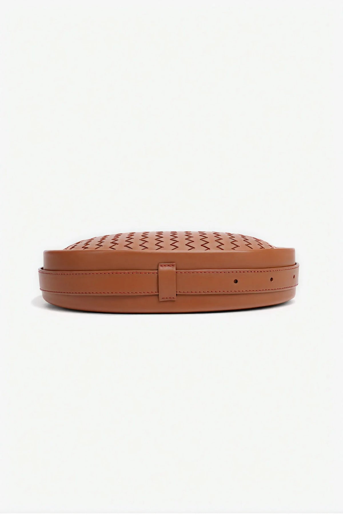 Elegante gewebte Halbmondtasche
