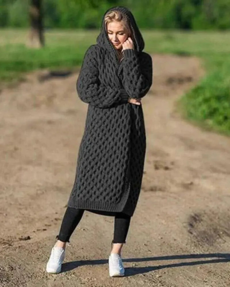 Lange Strickjacke