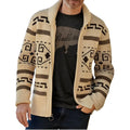 Herren Strickjacke Mit Retro|Revers