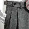 Herren-Wollhose mit Gürtel
