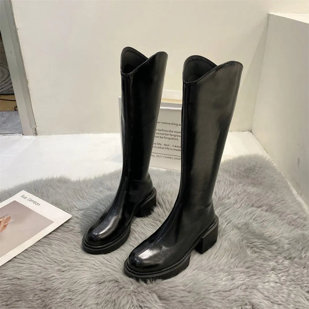 Moderne Hoge Winterlaarzen Voor Dames – Trendy & Comfortabel Voor Koude Dagen