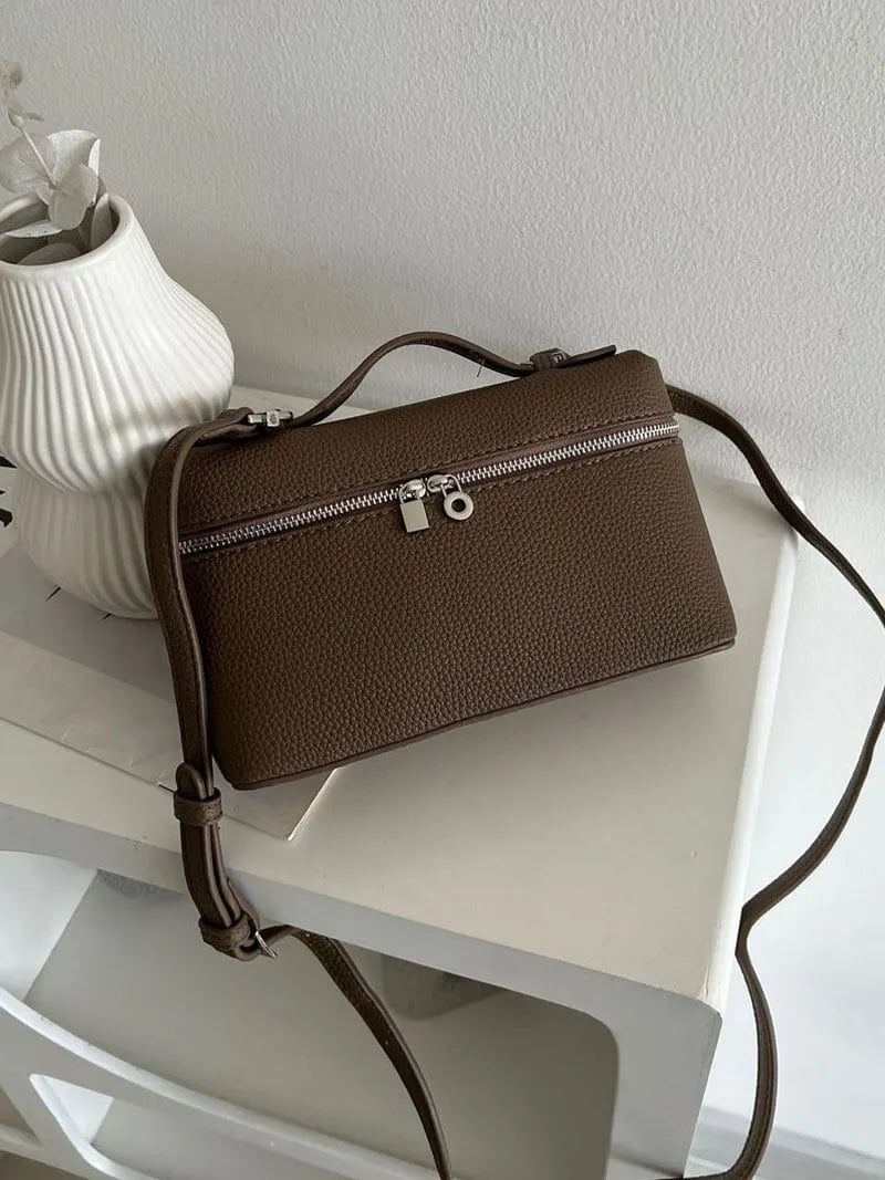 Strukturierte Handtasche mit Top-Griff