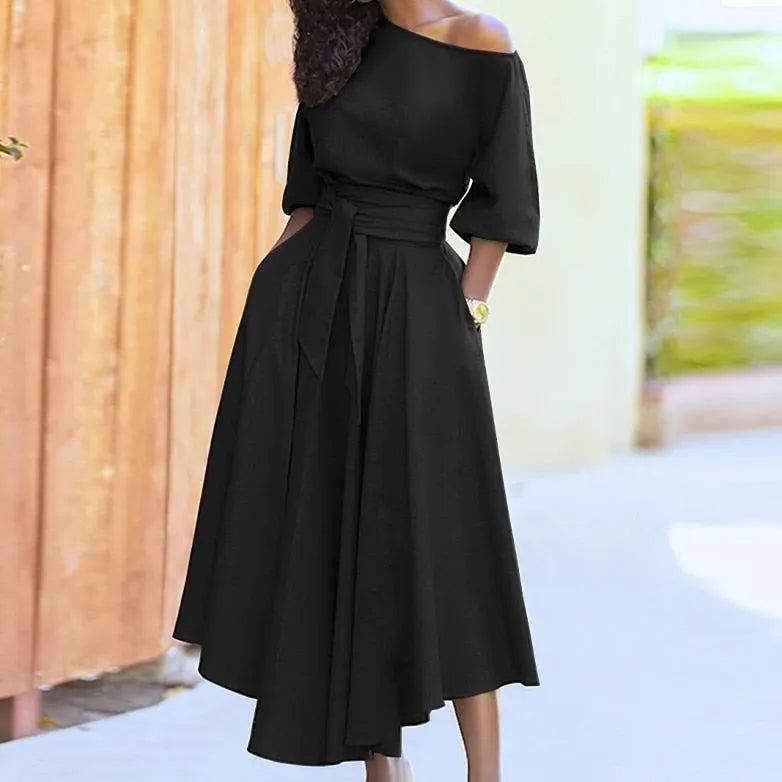 A-Linien-Kleid zum Binden