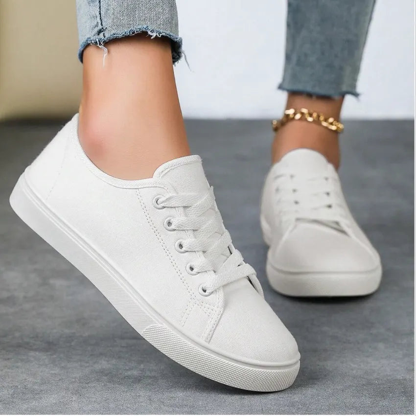 Stylish Women's Sneakers with Airy Perforation