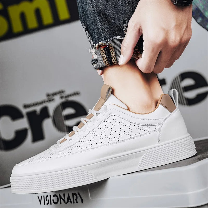 Luxe Leder Sneakers FÃ¼r Herren