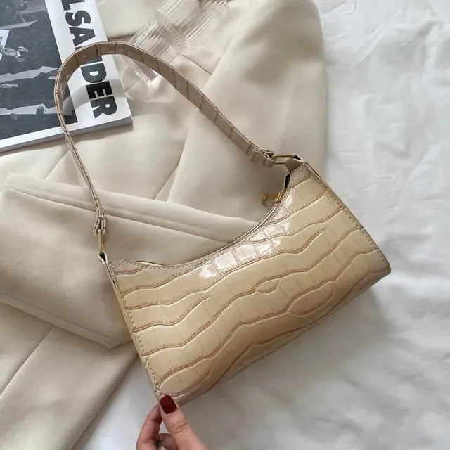 â€“ Damen-UmhÃ¤ngetasche im Retro-Stil aus Leder